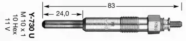 6158 NGK Свеча накаливания 6158 NGK Свеча накаливания